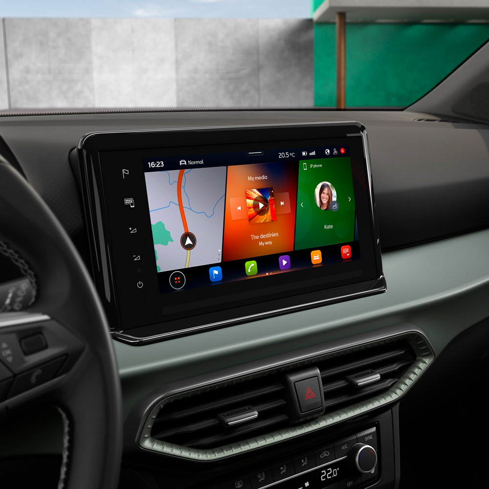 9,2 inch infotainmentsysteem in de nieuwe Arona Business Intense