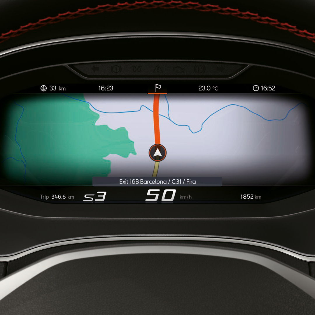 Virtual Cockpit in de nieuwe SEAT Ibiza Business Intense
