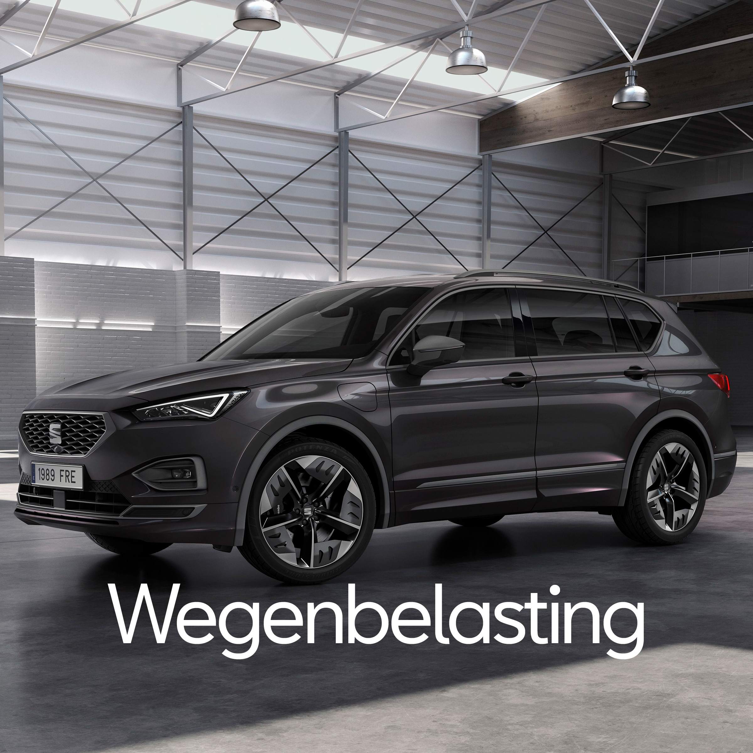 SEAT Tarraco in een loods