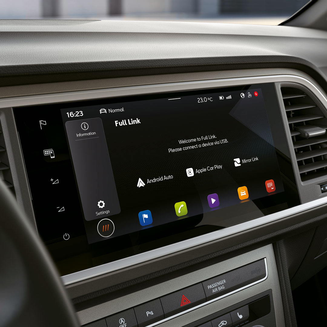 Het touchscreen van de nieuwe SEAT Ateca