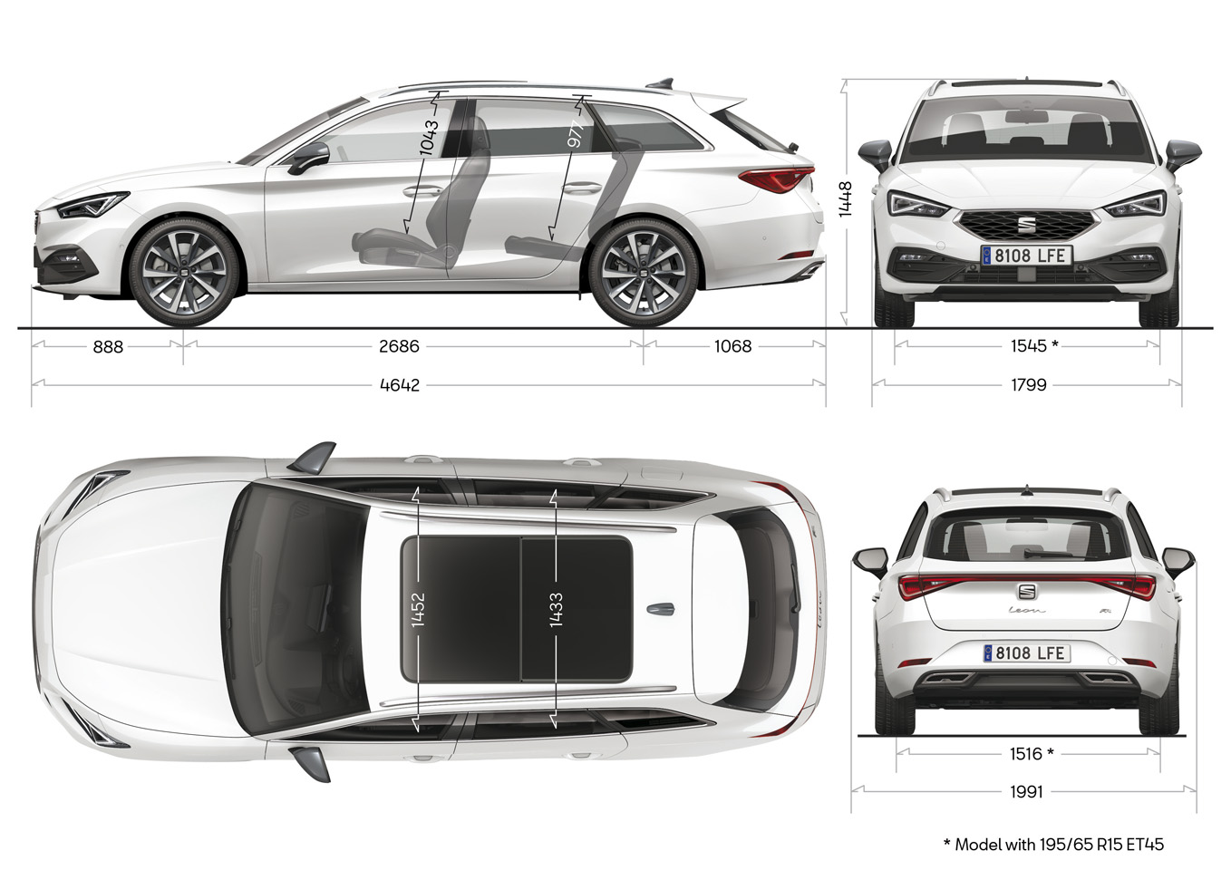 SEAT Leon ST afmetingen