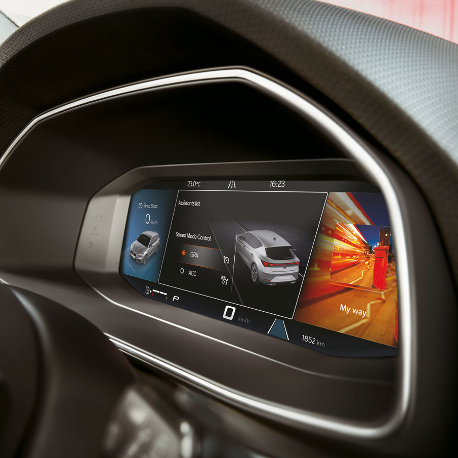 Virtual cockpit in de SEAT Leon