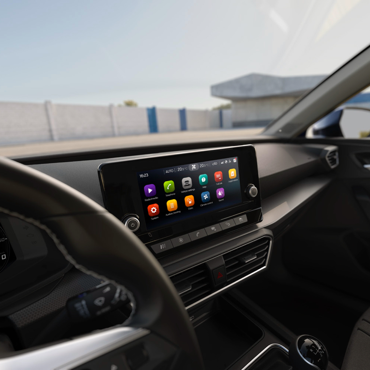 Touch screen in de SEAT Leon 5d