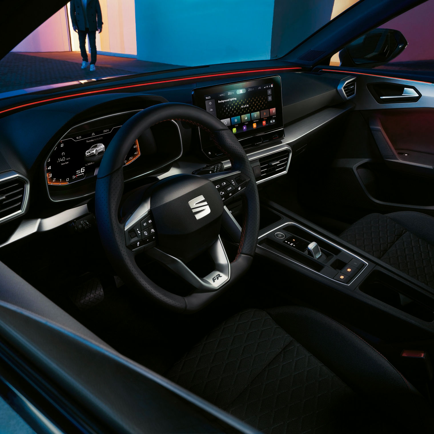 Interieur van de SEAT Leon 5d