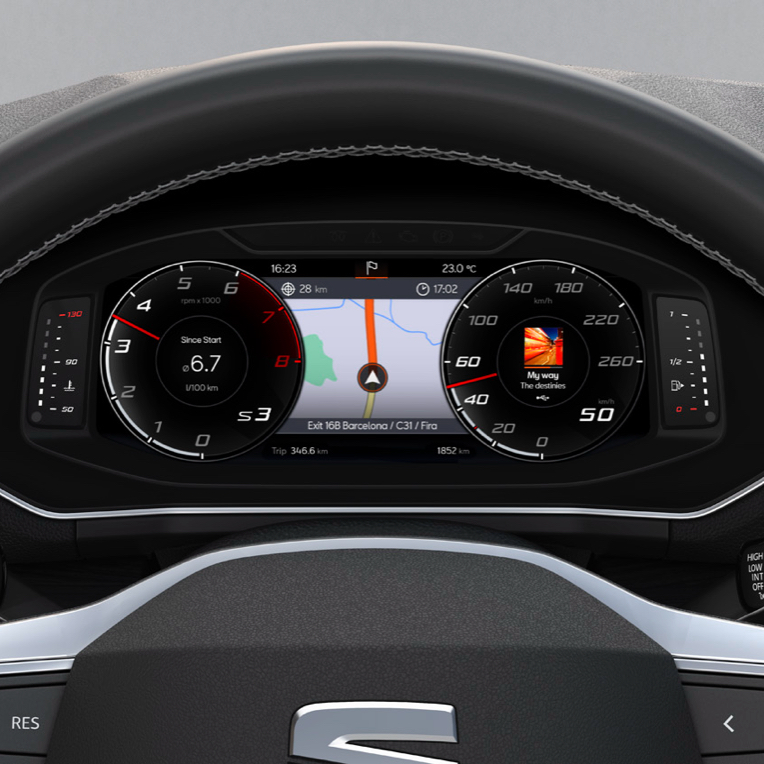 Virtual cockpit in SEAT Tarraco