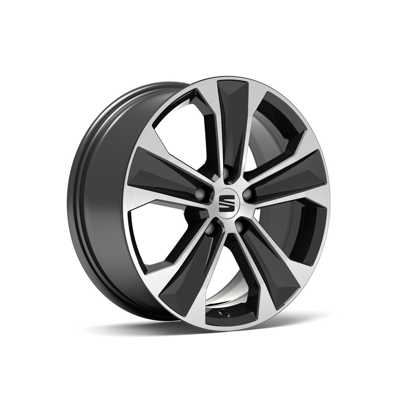 Velgen 'Dynamic Nuclear Grey', 17 inch lichtmetaal voor SEAT Ateca