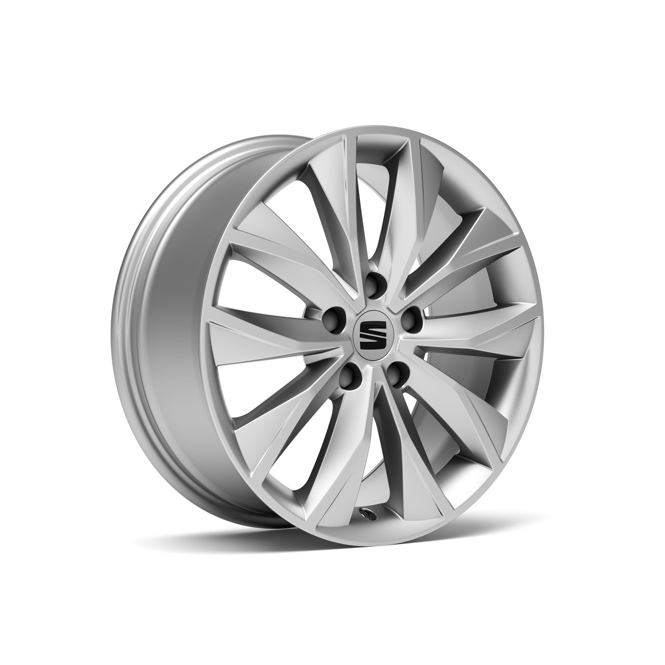 Velgen 'Dynamic Brilliant Silver', 17 inch lichtmetaal voor SEAT Ateca