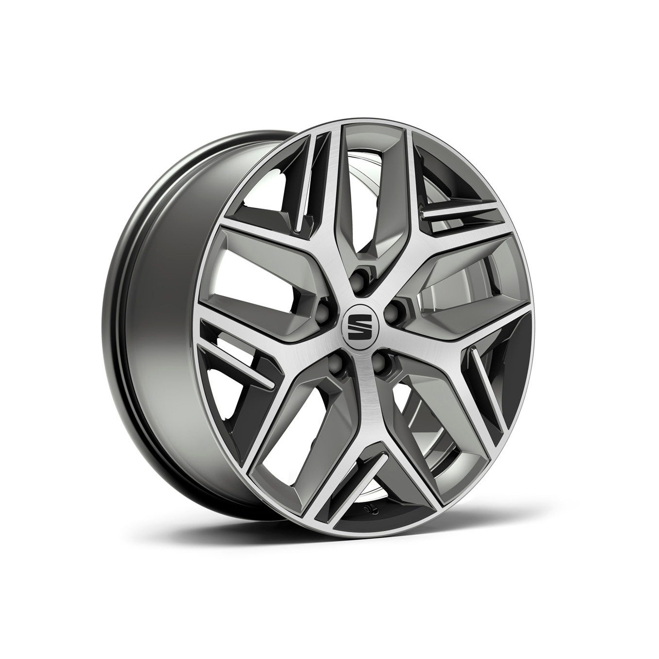 Velgen 'Exclusive Cosmo Grey', 19 inch lichtmetaal voor SEAT Ateca