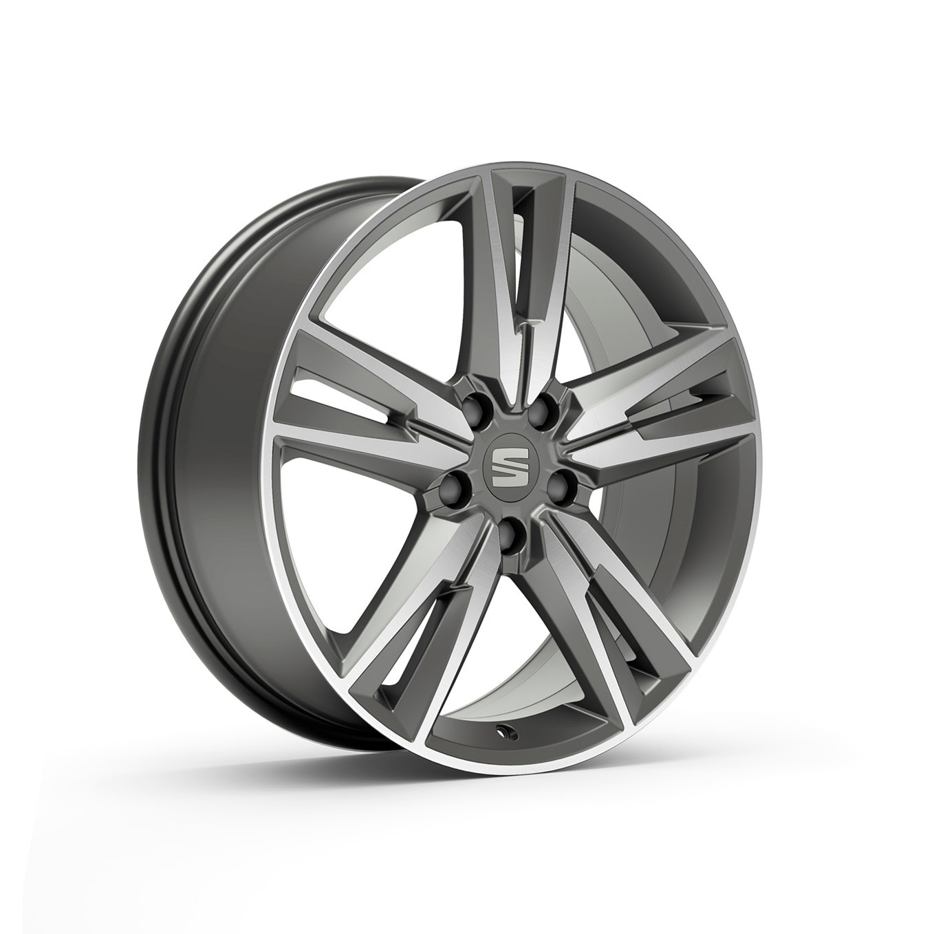 Velgen 'Performance Cosmo Grey', 18 inch lichtmetaal voor SEAT Ateca