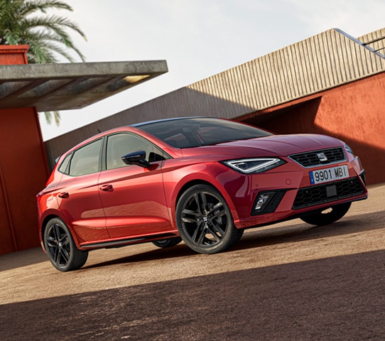 Rode SEAT Ibiza FR met Black Pack