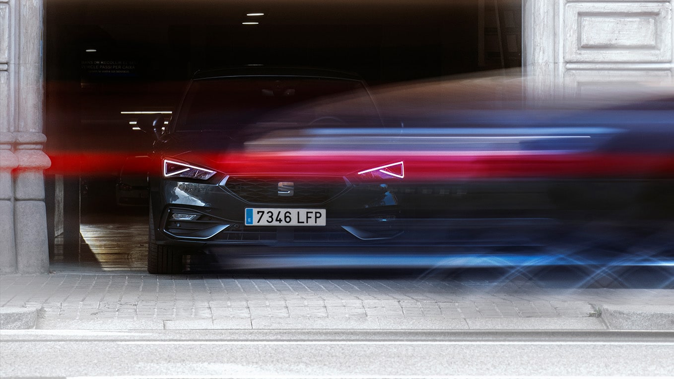 Vooraanzicht van de SEAT Leon