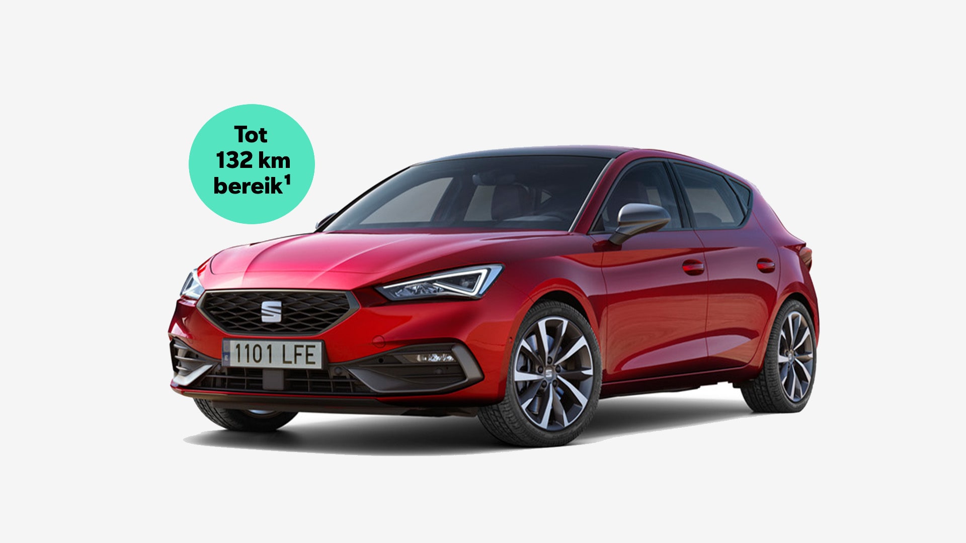 SEAT Leon FR Business plug-in hybride in het rood