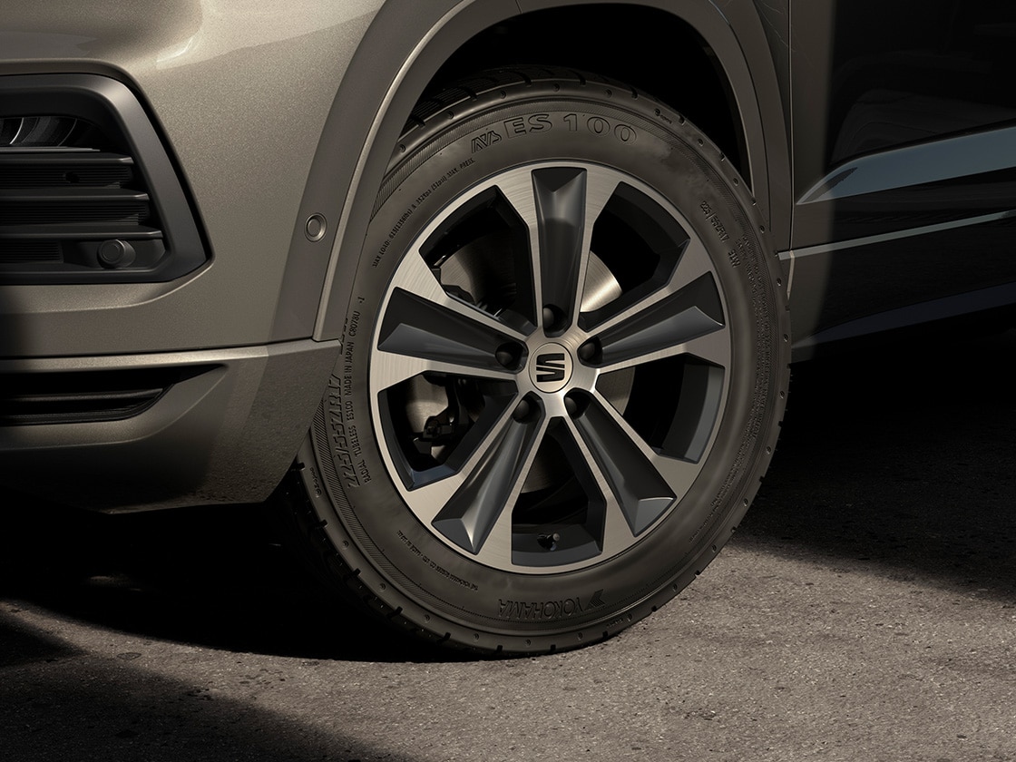 Velgen 'Dynamic Nuclear Grey', 17 inch lichtmetaal voor SEAT Ateca
