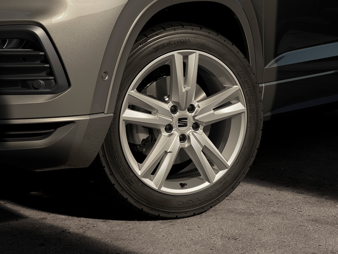 Velgen 'Performance Brilliant Silver 2', 18 inch lichtmetaal voor SEAT Ateca