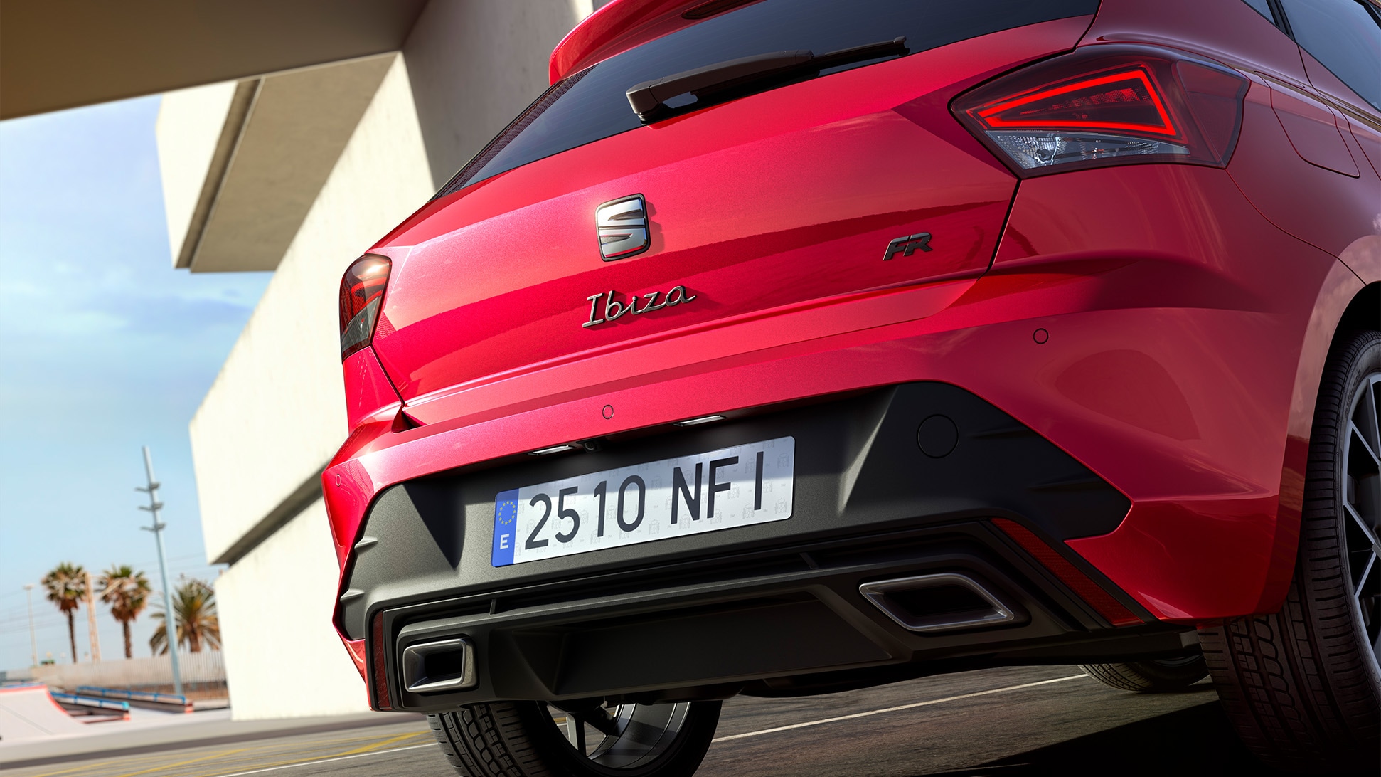 Achteraanzicht nieuwe SEAT Ibiza