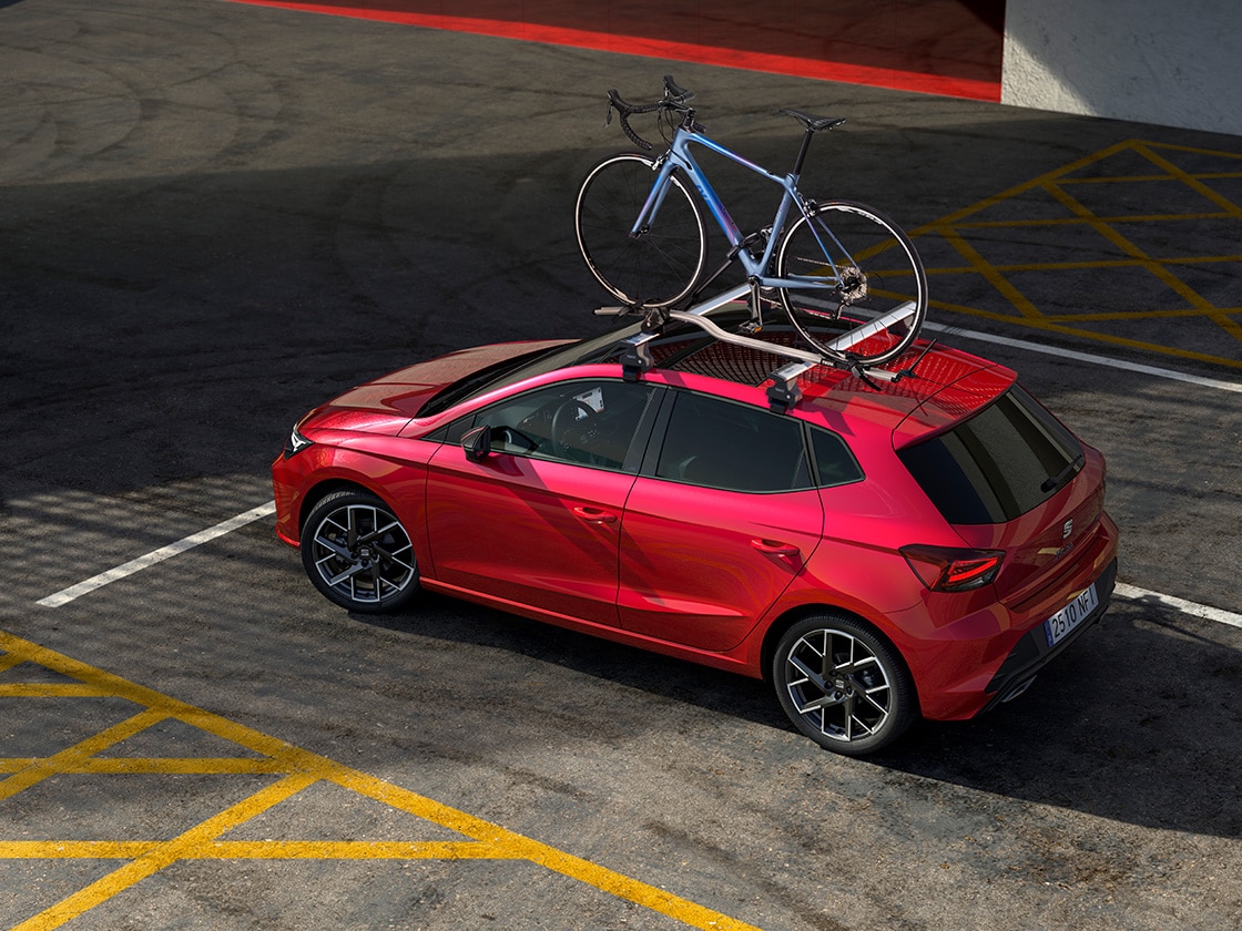 SEAT Ibiza met fietsendrager