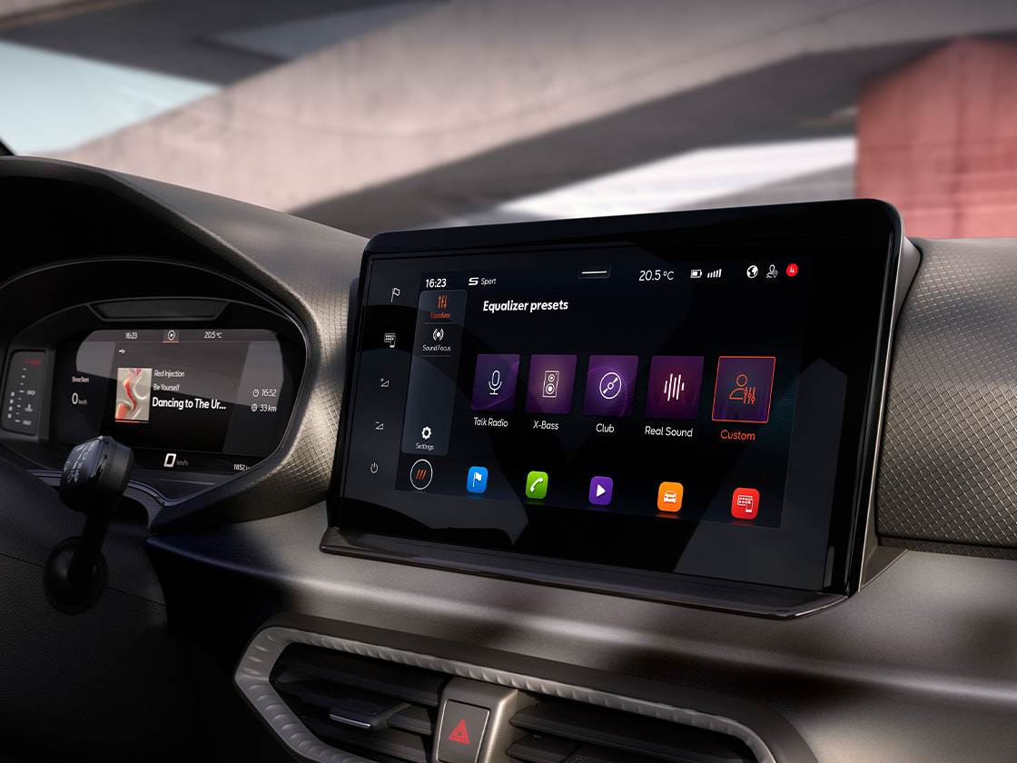 Seat ibiza sound systeem scherm