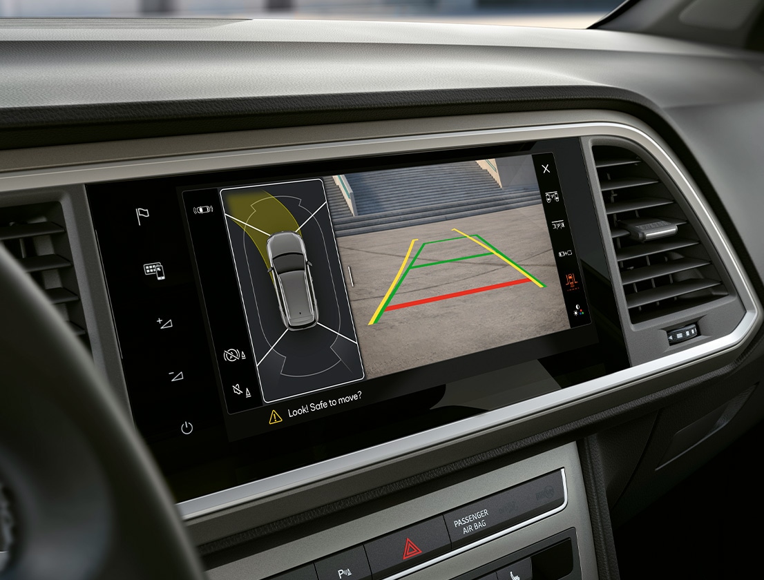 Geavanceerde Park Assist en Navi 9,2 in de SEAT Ateca, inclusief achteruitrijcamera