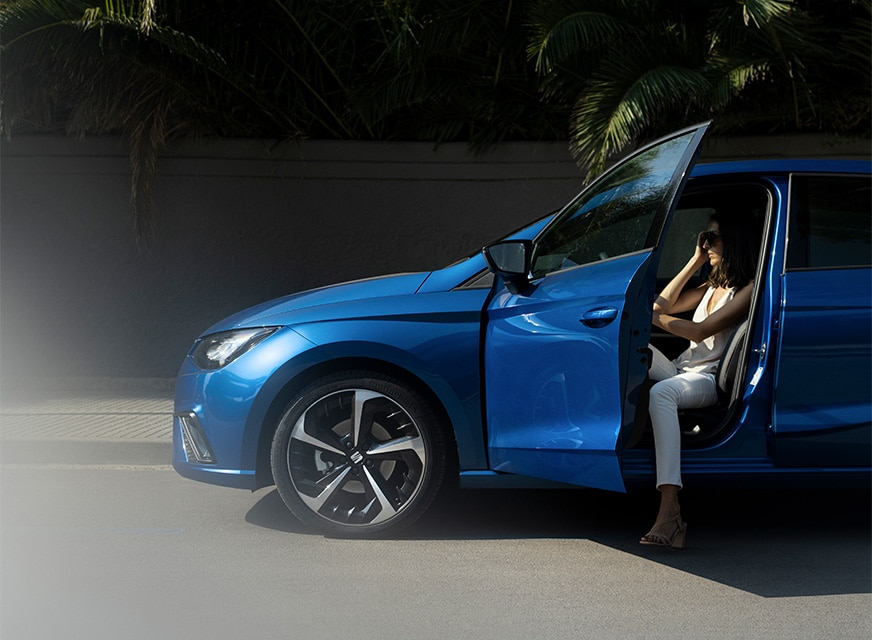 De SEAT Ibiza in Saphire Blue