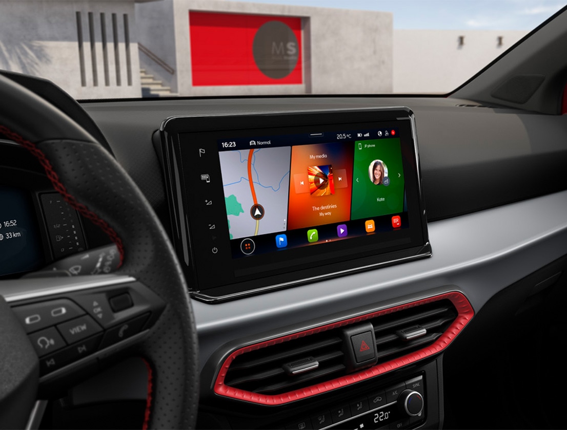 Infotainmentsysteem in de SEAT Ibiza FR