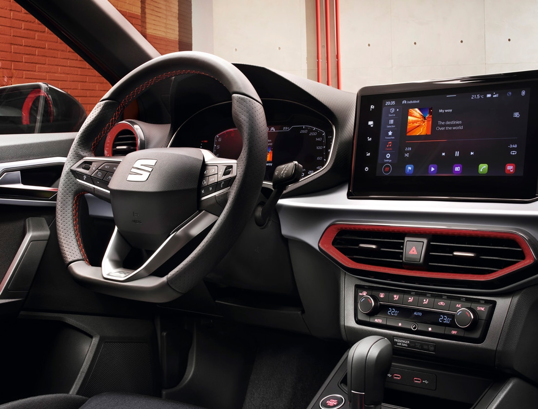 Interieur van de SEAT Ibiza